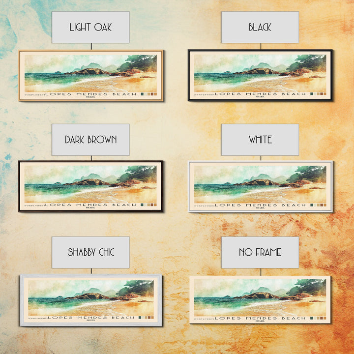 Lopes Mendes Beach, Brazil Watercolor Print, Vacation Gift, Brazil Wall Art, Beach Painting, Beach Decor, Beach Or Lakehouse Art