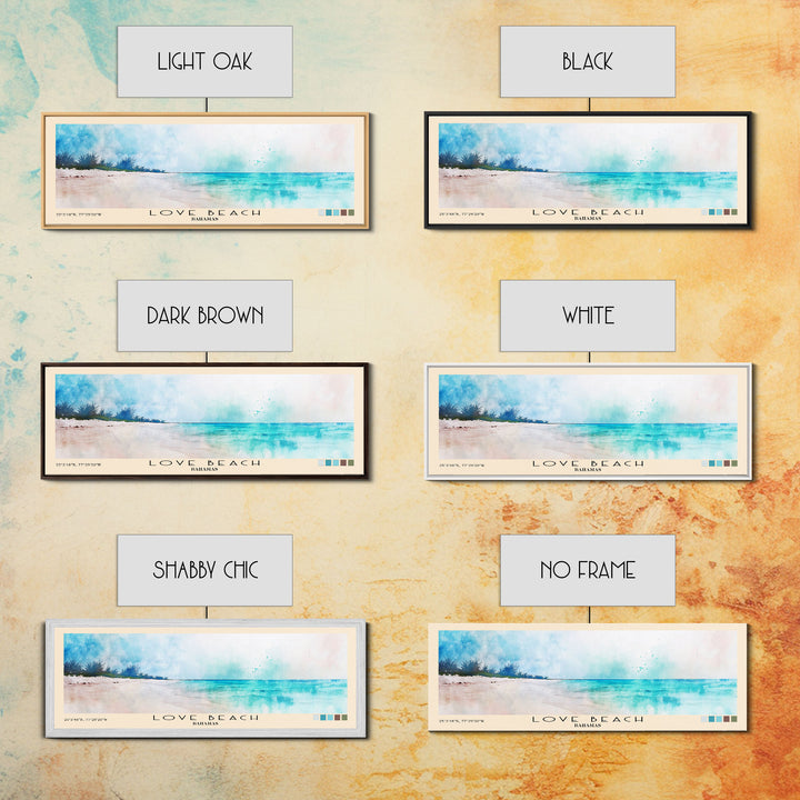 Love Beach, Bahamas Watercolor Print, Vacation Gift, Bahamas Wall Art, Vacation Wall Art, Vacatation Memories, Beach Decor, Beach Or Lakehouse Art