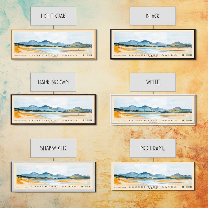 Luskentyre Sands, Scotland Watercolor Print, Vacation Gift, Scotland Wall Art, Vacation Wall Art, Vacatation Memories, Beach Decor, Beach Or Lakehouse Art