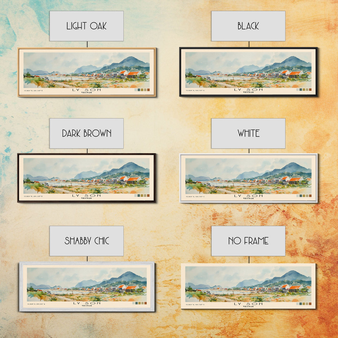 Ly Son, Vietnam Watercolor Print, Vacation Gift, Vietnam Wall Art, Beach Painting, Beach Decor, Beach Or Lakehouse Art