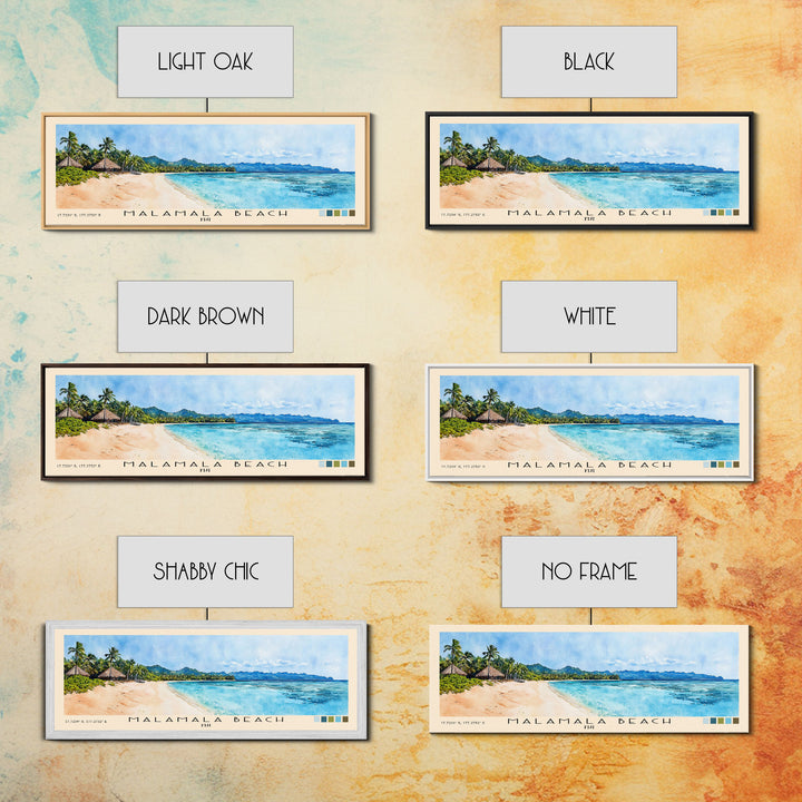 Malamala Beach, Fiji Watercolor Print, Vacation Gift, Fiji Wall Art, Beach Painting, Beach Decor, Beach Or Lakehouse Art