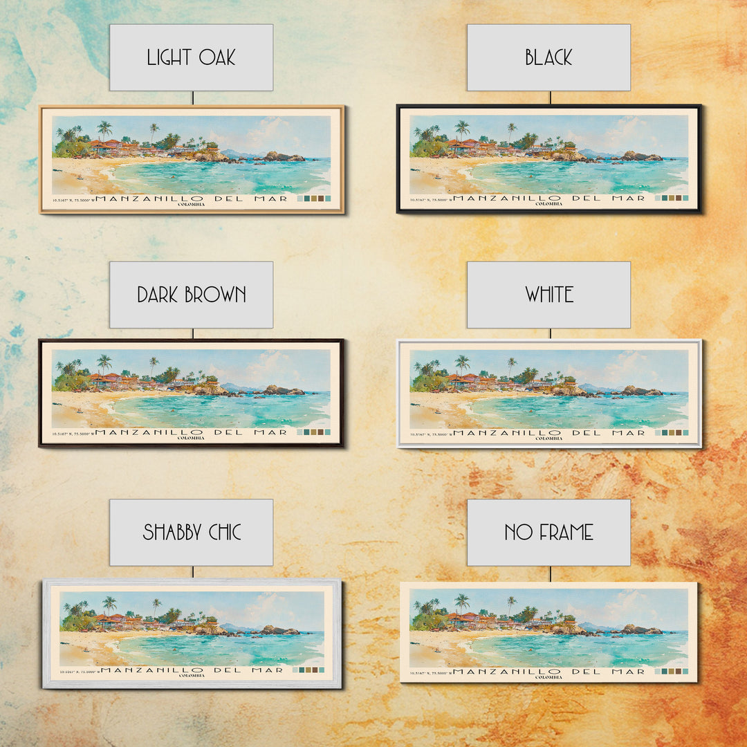 Manzanillo del Mar, Colombia Watercolor Print, Vacation Gift, Colombia Wall Art, Beach Painting, Beach Decor, Beach Or Lakehouse Art