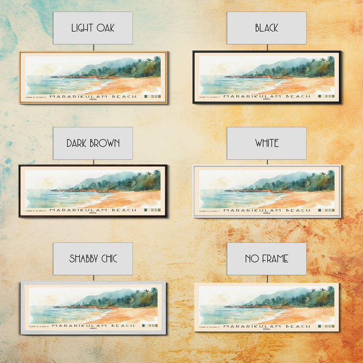 Mararikulam Beach, India Watercolor Print, Vacation Gift, India Wall Art, Vacation Wall Art, Vacatation Memories, Beach Decor, Beach Or Lakehouse Art