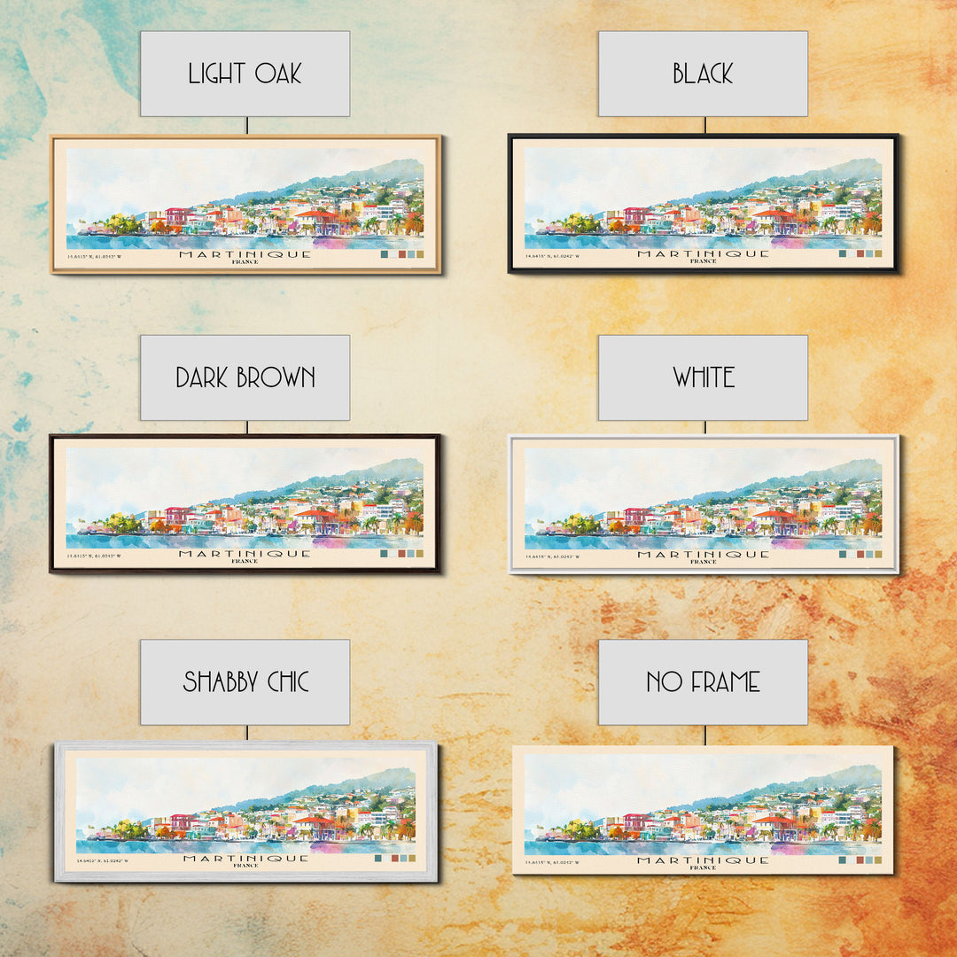 Martinique, France Watercolor Print, Vacation Gift, France Wall Art, Vacation Wall Art, Vacatation Memories, Beach Decor, Beach Or Lakehouse Art