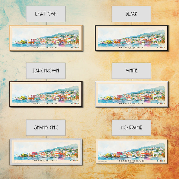 Martinique, France Watercolor Print, Vacation Gift, France Wall Art, Vacation Wall Art, Vacatation Memories, Beach Decor, Beach Or Lakehouse Art