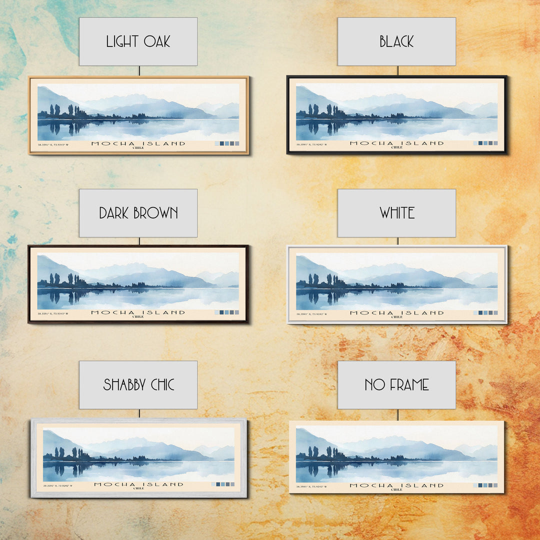 Mocha Island, Chile Watercolor Print, Vacation Gift, Chile Wall Art, Vacation Wall Art, Vacatation Memories, Beach Decor, Beach Or Lakehouse Art