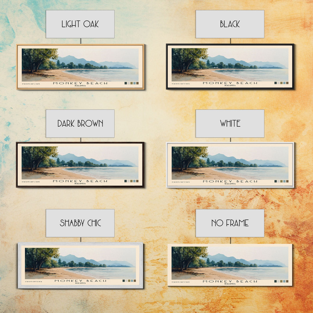 Monkey Beach, Malasyia Watercolor Print, Vacation Gift, Malasyia Wall Art, Vacation Wall Art, Vacatation Memories, Beach Decor, Beach Or Lakehouse Art