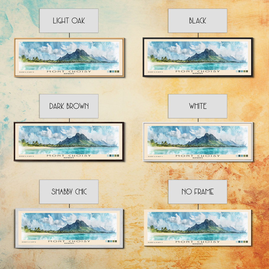 Mont Choisy, Mauritius Watercolor Print, Vacation Gift, Mauritius Wall Art, Beach Painting, Beach Decor, Beach Or Lakehouse Art