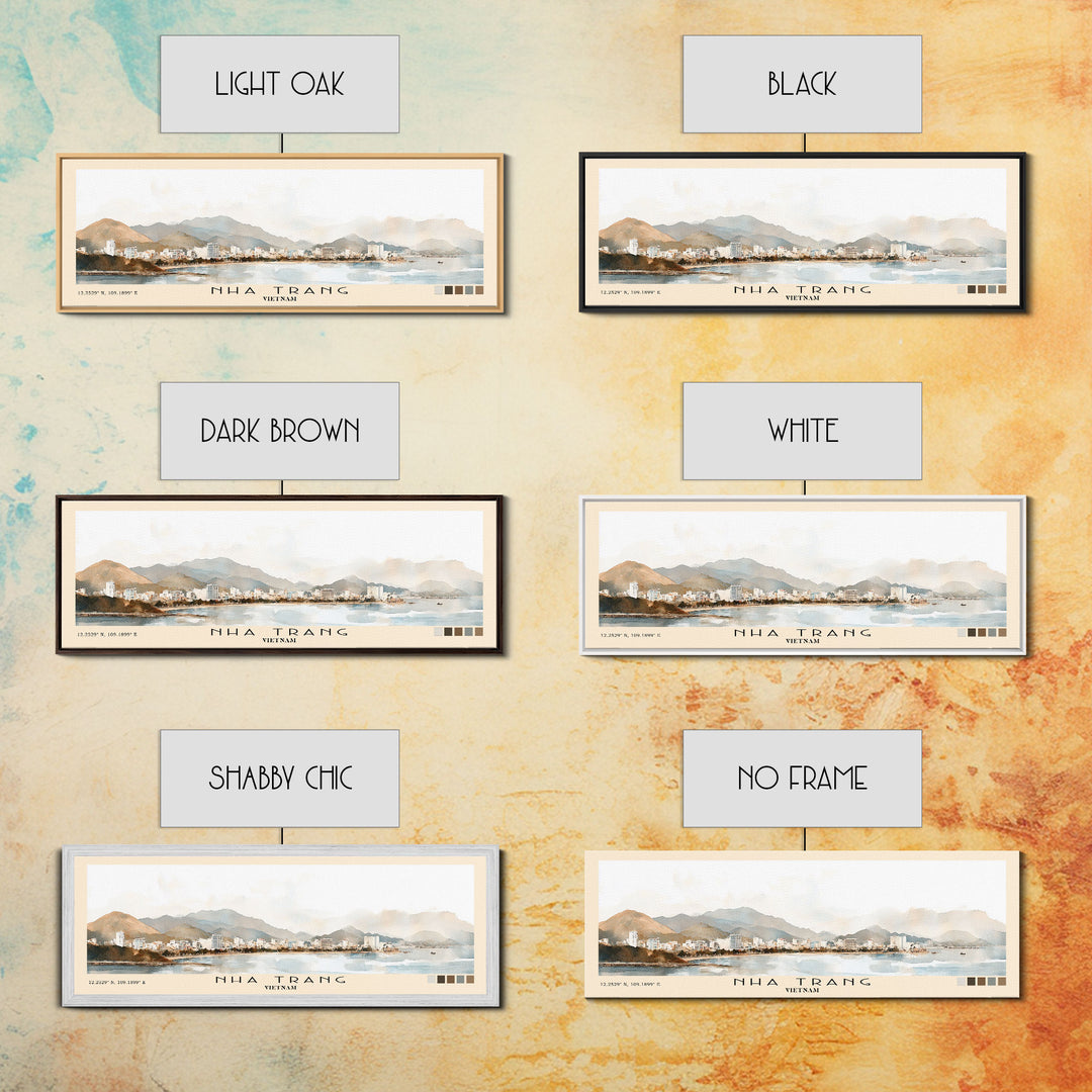Nha Trang, Vietnam Watercolor Print, Vacation Gift, Vietnam Wall Art, Vacation Wall Art, Vacatation Memories, Beach Decor, Beach Or Lakehouse Art