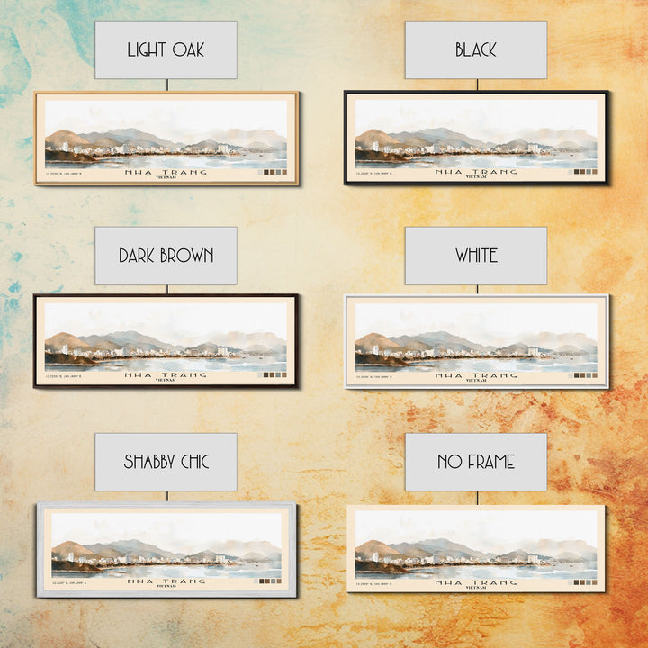 Nha Trang, Vietnam Watercolor Print, Vacation Gift, Vietnam Wall Art, Vacation Wall Art, Vacatation Memories, Beach Decor, Beach Or Lakehouse Art