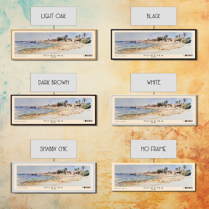Nuweiba, Egypt Watercolor Print, Vacation Gift, Egypt Wall Art, Vacation Wall Art, Vacatation Memories, Beach Decor, Beach Or Lakehouse Art