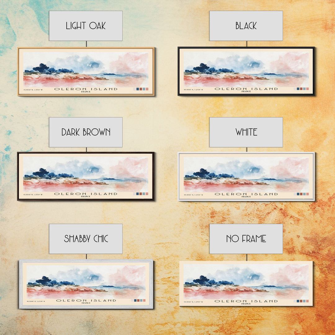 Oleron Island, France Watercolor Print, Vacation Gift, France Wall Art, Vacation Wall Art, Vacatation Memories, Beach Decor, Beach Or Lakehouse Art