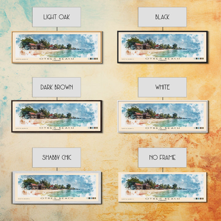 Otres Beach, Cambodia Watercolor Print, Vacation Gift, Cambodia Wall Art, Vacation Wall Art, Vacatation Memories, Beach Decor, Beach Or Lakehouse Art