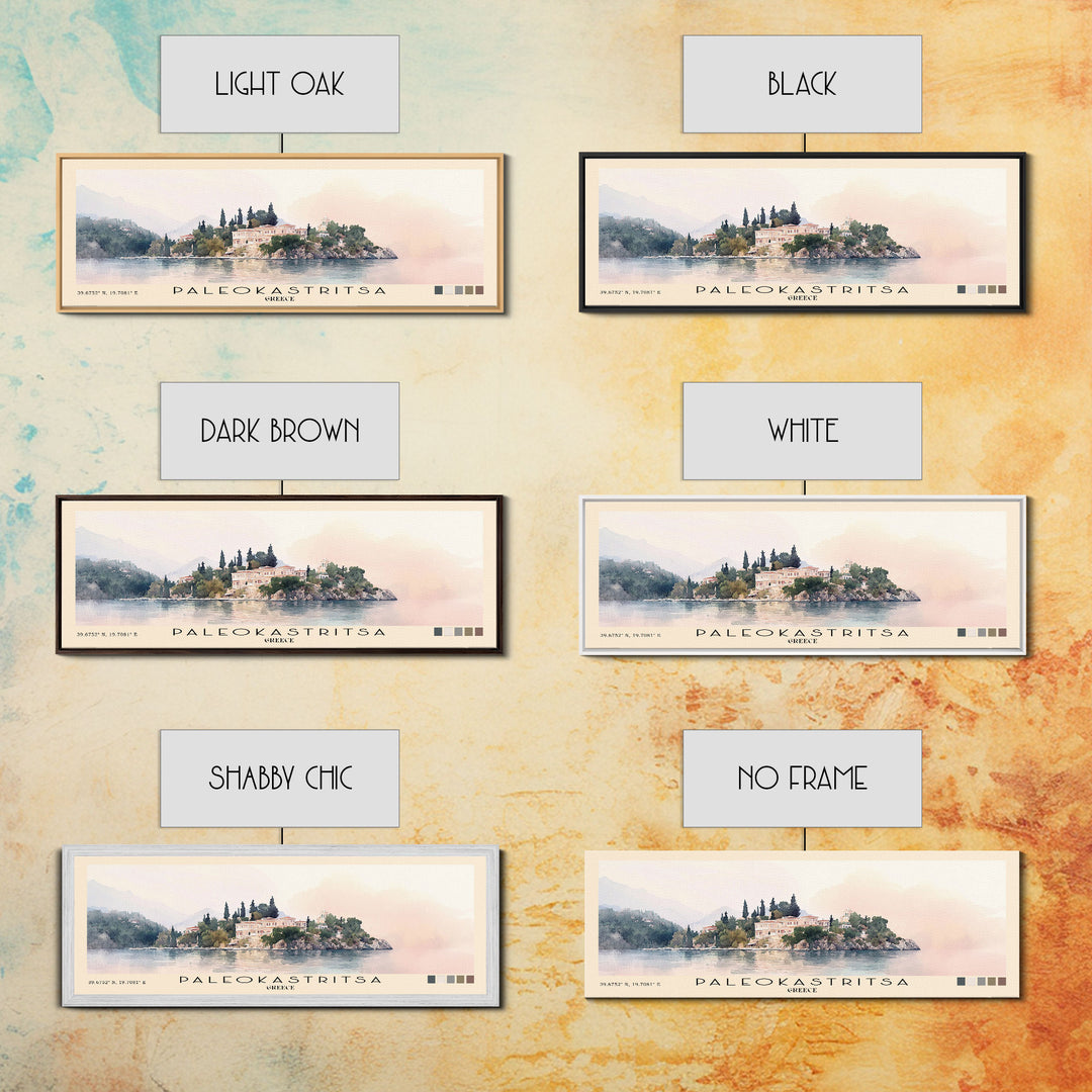 Paleokastritsa, Greece Watercolor Print, Vacation Gift, Greece Wall Art, Beach Painting, Beach Decor, Beach Or Lakehouse Art