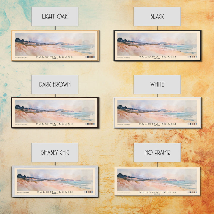 Paloma Beach, France Watercolor Print, Vacation Gift, France Wall Art, Vacation Wall Art, Vacatation Memories, Beach Decor, Beach Or Lakehouse Art