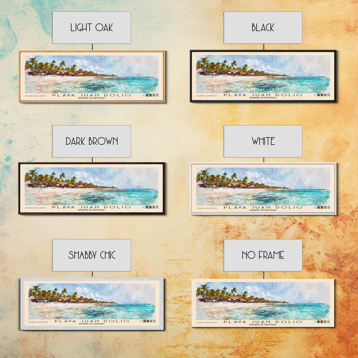 Playa Juan Dolio, Dominican Republic Watercolor Print, Vacation Gift, Dominican Republic Wall Art, Vacation Wall Art, Vacatation Memories, Beach Decor, Beach Or Lakehouse Art