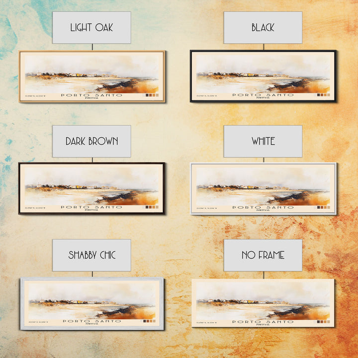 Porto Santo, Portugal Watercolor Print, Vacation Gift, Portugal Wall Art, Beach Painting, Beach Decor, Beach Or Lakehouse Art