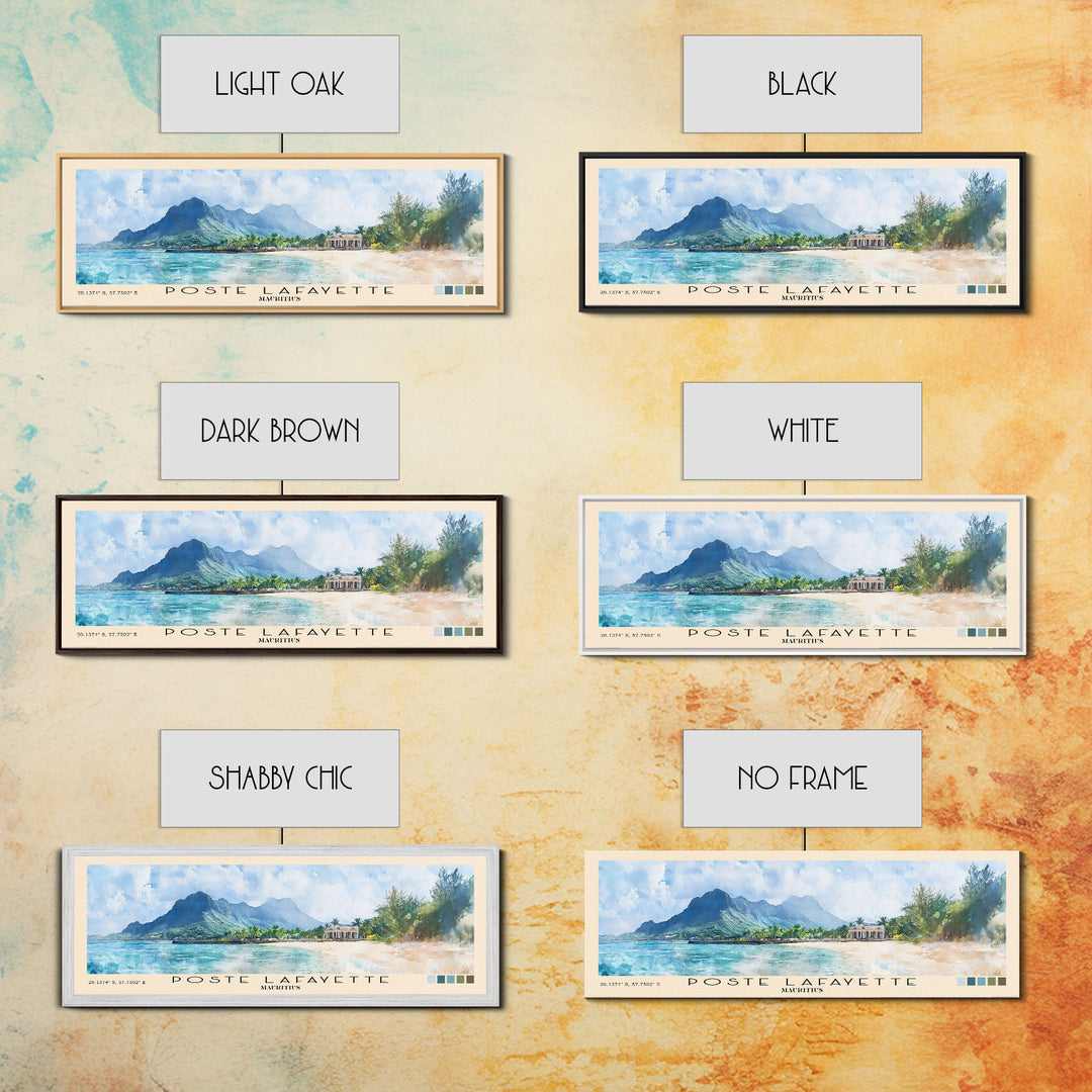 Poste Lafayette, Mauritius Watercolor Print, Vacation Gift, Mauritius Wall Art, Vacation Wall Art, Vacatation Memories, Beach Decor, Beach Or Lakehouse Art