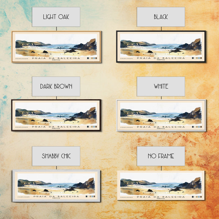 Praia da Baleeira, Portugal Watercolor Print, Vacation Gift, Portugal Wall Art, Beach Painting, Beach Decor, Beach Or Lakehouse Art