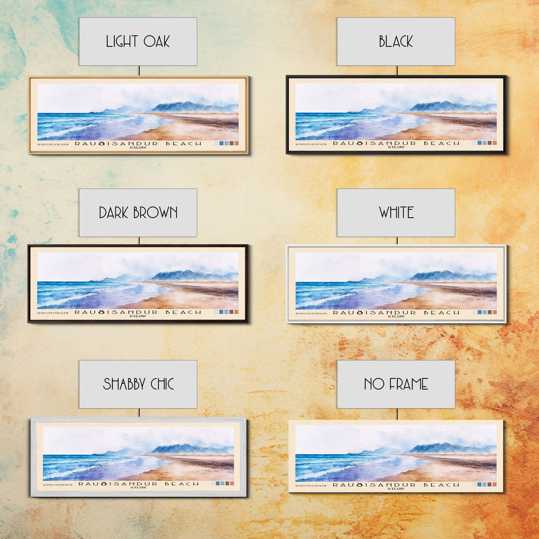 Rauðisandur Beach, Iceland Watercolor Print, Vacation Gift, Iceland Wall Art, Beach Painting, Beach Decor, Beach Or Lakehouse Art