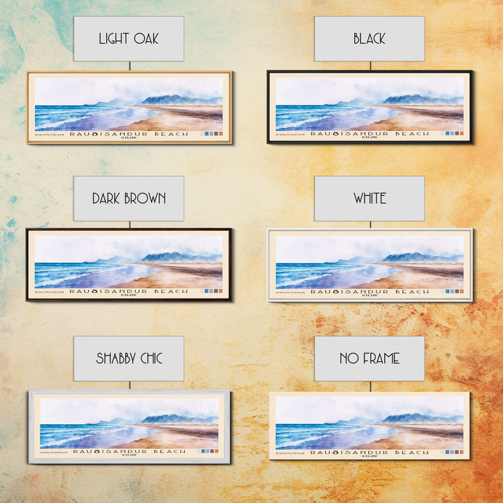 Rauðisandur Beach, Iceland Watercolor Print, Vacation Gift, Iceland Wall Art, Beach Painting, Beach Decor, Beach Or Lakehouse Art