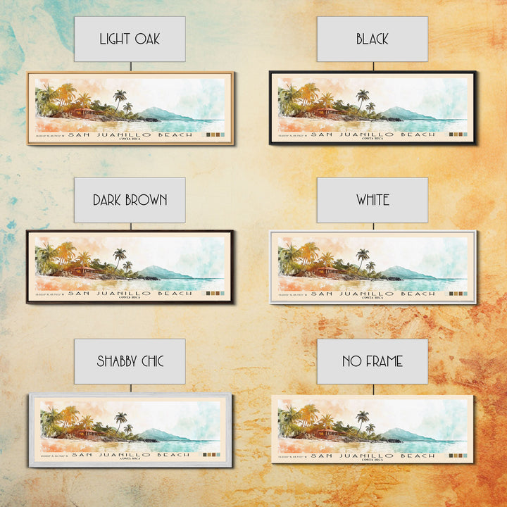 San Juanillo Beach, Costa Rica Watercolor Print, Vacation Gift, Costa Rica Wall Art, Beach Painting, Beach Decor, Beach Or Lakehouse Art