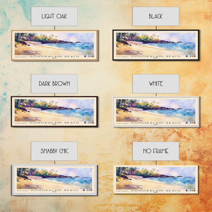 Honokalani Beach, Maui Watercolor Beach Print, Vacation Gift, Maui Wall Art, Beach Painting, Beach Decor, Beach Painting