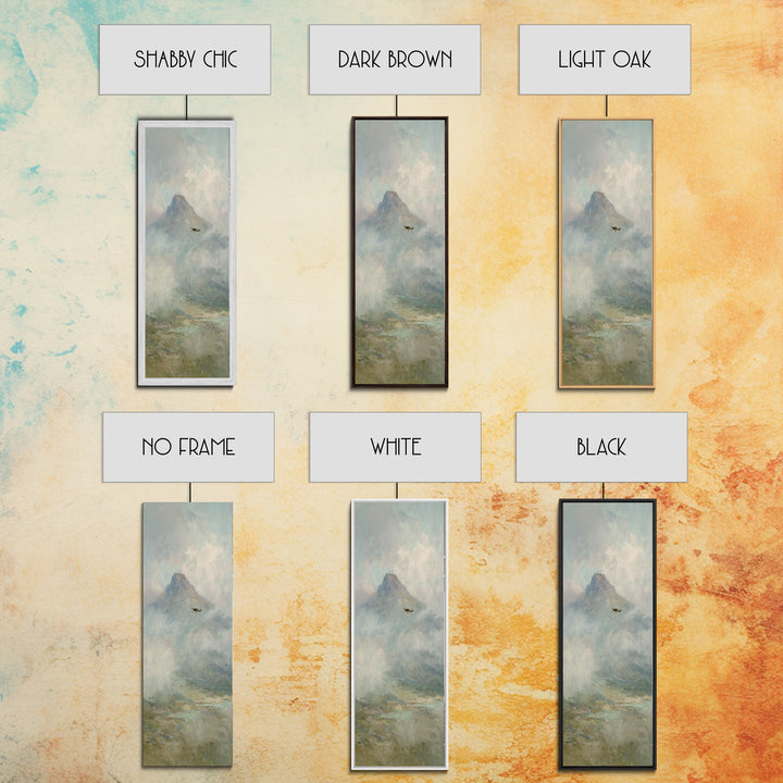 Mountain Of Grace – Framed Canvas Print – Narrow Art – Christian Painting – Christian Art Canvas – Christian Wall Art – Christian Christmas