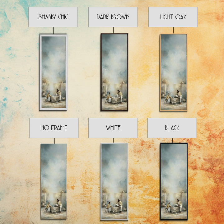 Ancient Well Grace – Framed Canvas Print – Tall Skinny Art Print – Christian Art Canvas – Christian Wall Art – Christian Painting – Christi