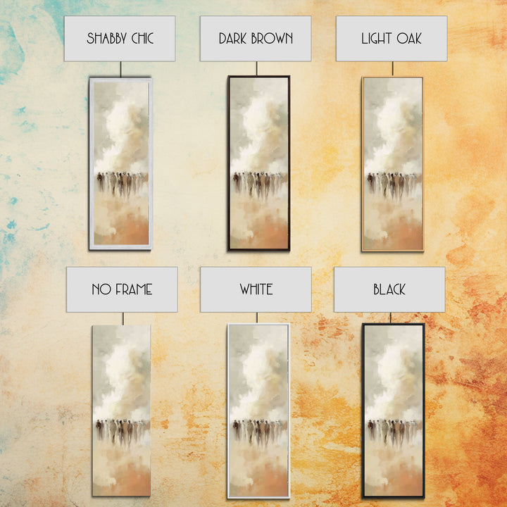 Cloudborn Gathering – Framed Canvas Print – Tall Narrow Wall Art – Christian Wall Art – Christian Art Canvas – Christian Painting – Christi