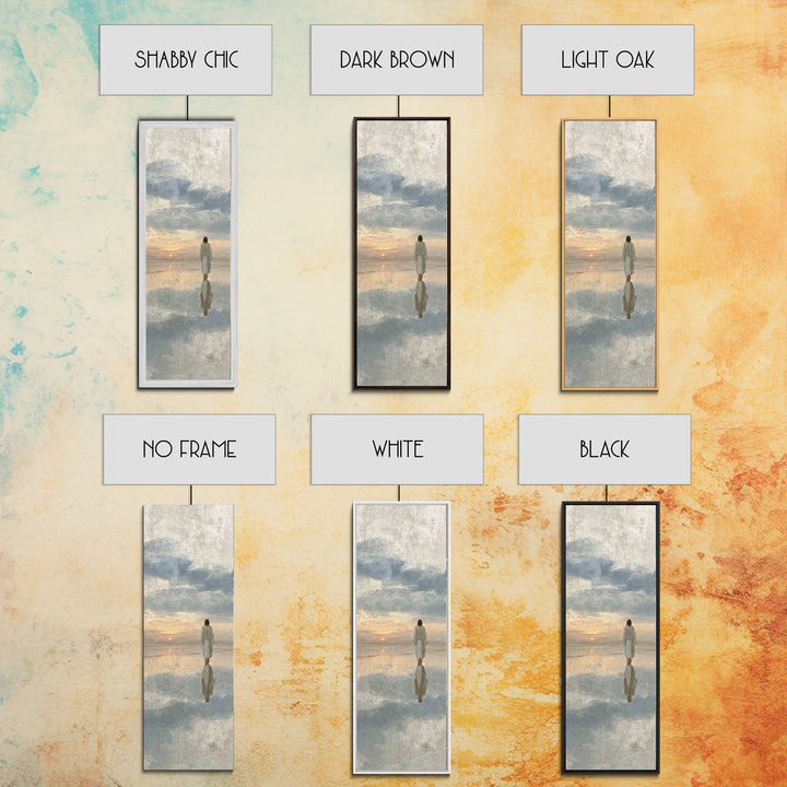 Radiant Horizon Peace – Framed Canvas Print – Christian Art Canvas – Jesus Painting – Christian Wall Art – Tall Narrow Wall Art