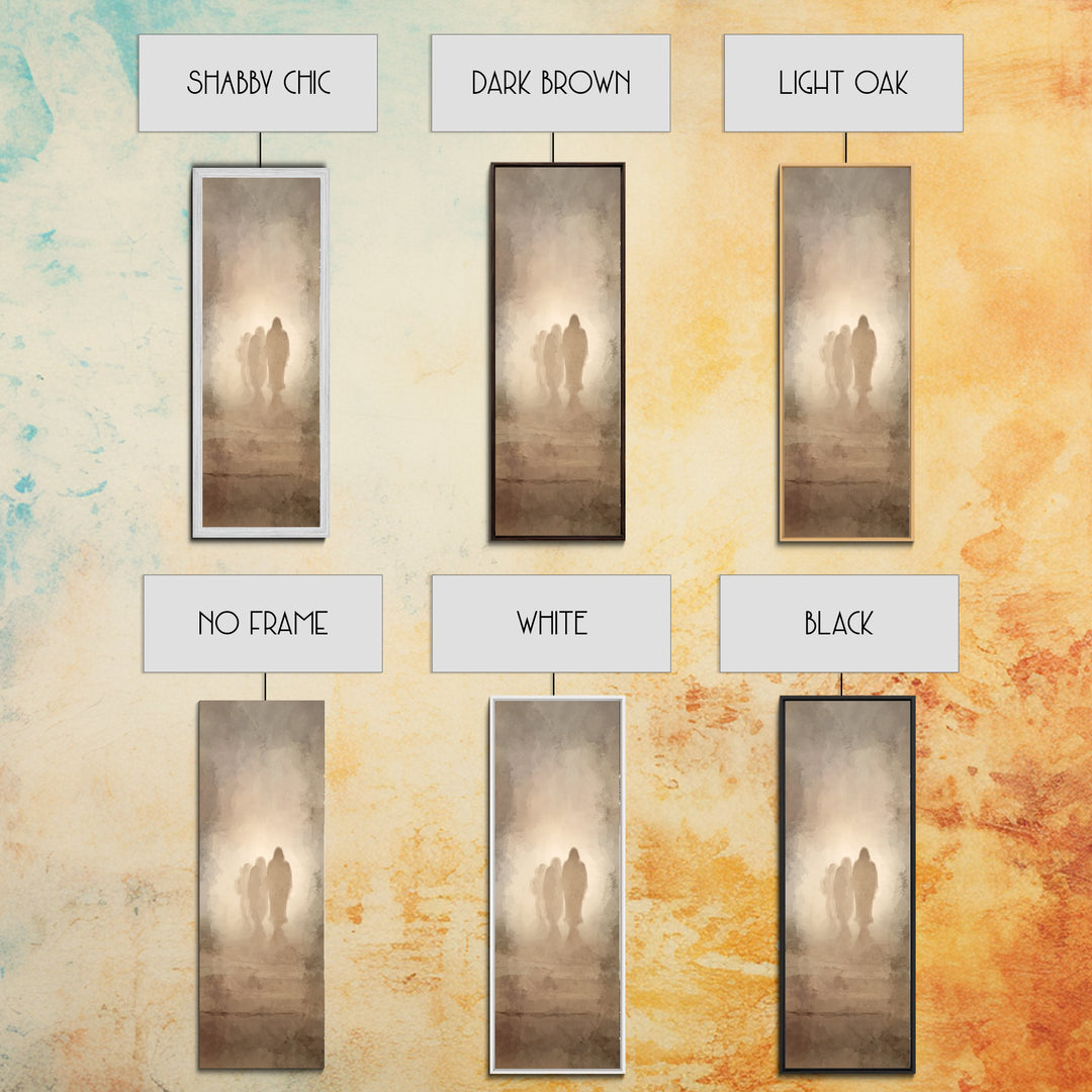 Eternal Hope Walk – Framed Canvas Print – Christian Art Canvas – Jesus Painting – Tall Narrow Wall Art – Christian Wall Art