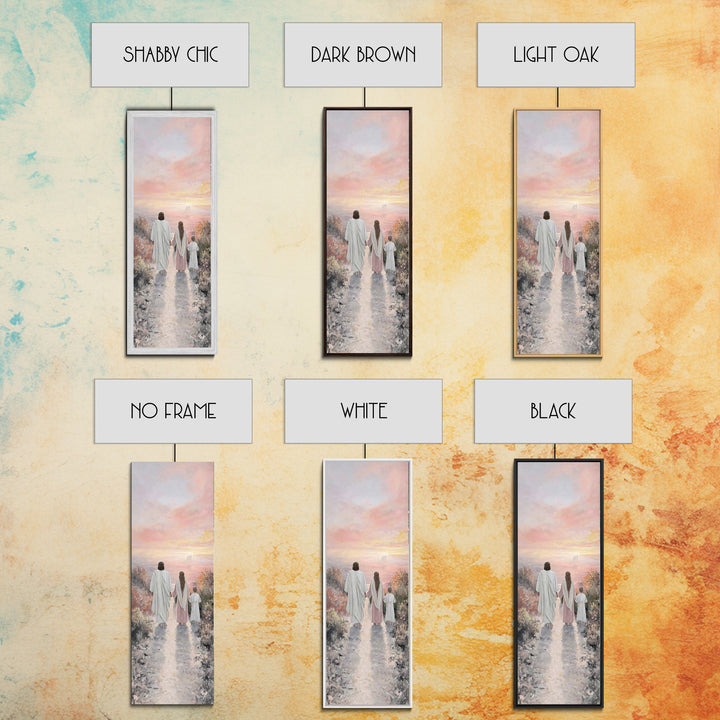 Path Of Heaven – Framed Canvas Print – Christian Art Canvas – Tall Narrow Wall Art – Christian Wall Art – Jesus Painting