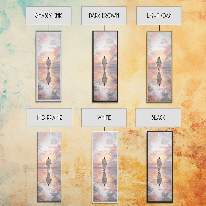 Sunrise Messiah, Framed Canvas Print, Tall Narrow Wall Art, Jesus Art Print, Christian Art Canvas, Christian Painting