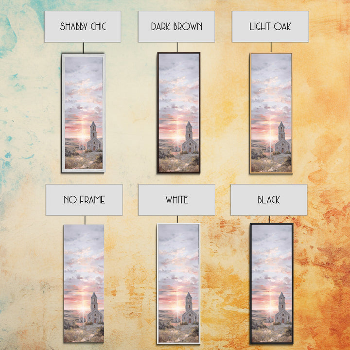 Mission Dawn – Framed Canvas Print – Narrow Art – Christian Art Print – Christian Wall Art – Christmas Art Prints – Christian Art Canvas