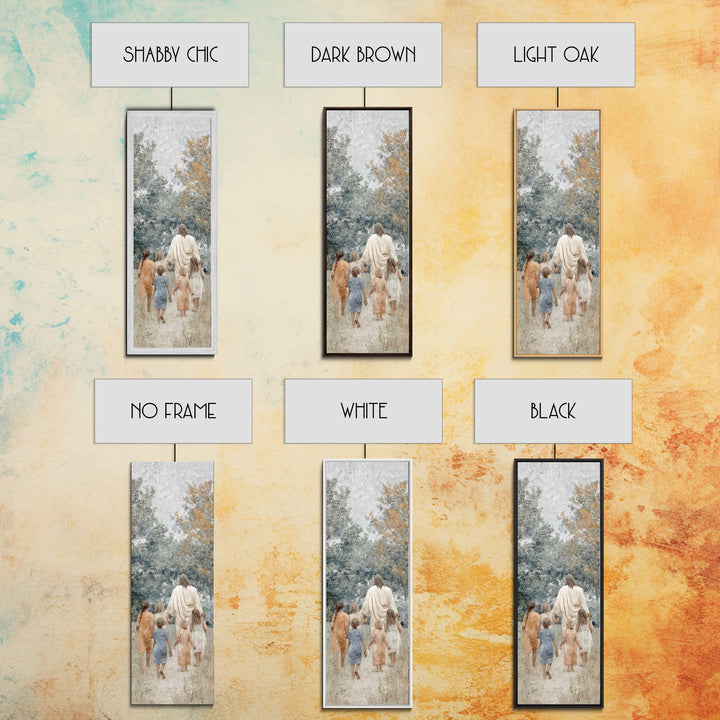 Guided By Christ – Framed Canvas Print – Skinny Art – Christian Art – Jesus Art Print – Christian Painting – Christian Wall Art