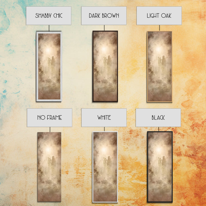 Desert Vision Light – Framed Canvas Print – Tall Narrow Wall Art – Christian Art Work – Moody Christian Art – Christian Wall Art – Unique C