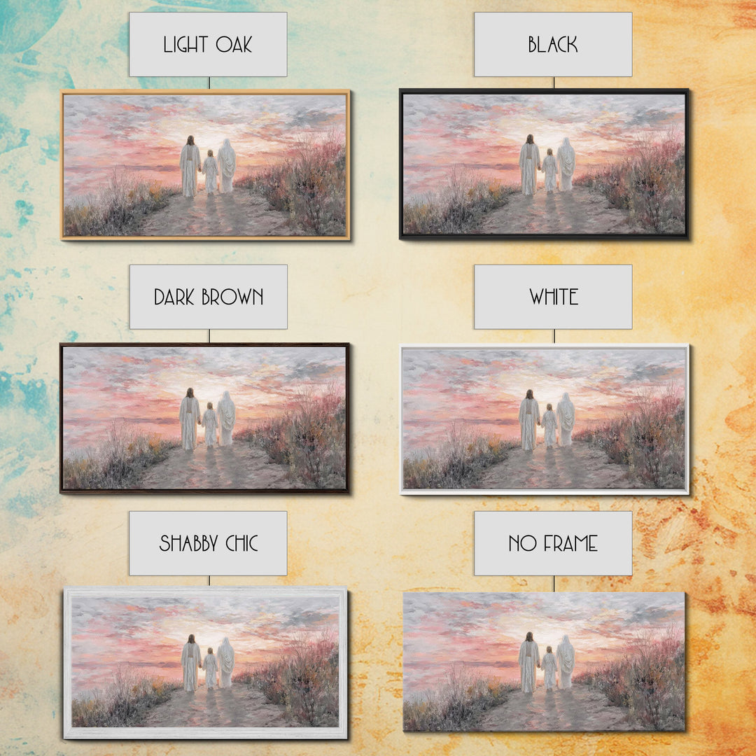 Path Of Grace – Framed Canvas Print – Christian Wall Art – Jesus Painting – Christian Art Canvas – Christian Christmas Art – Christmas Art