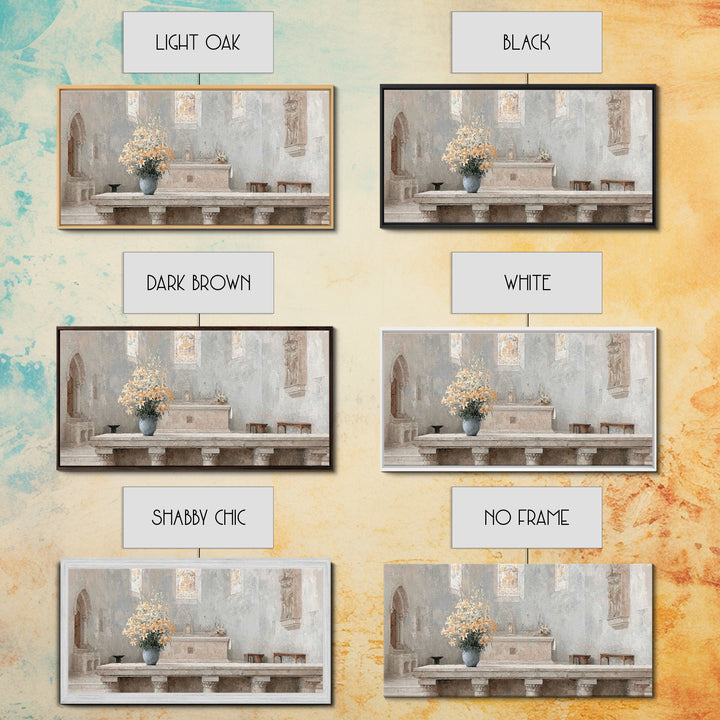 Golden Reverence | Framed Canvas Print | Christian Art Canvas | Christian Wall Art | Vintage Christian Art | Christmas Art Prints | Christi
