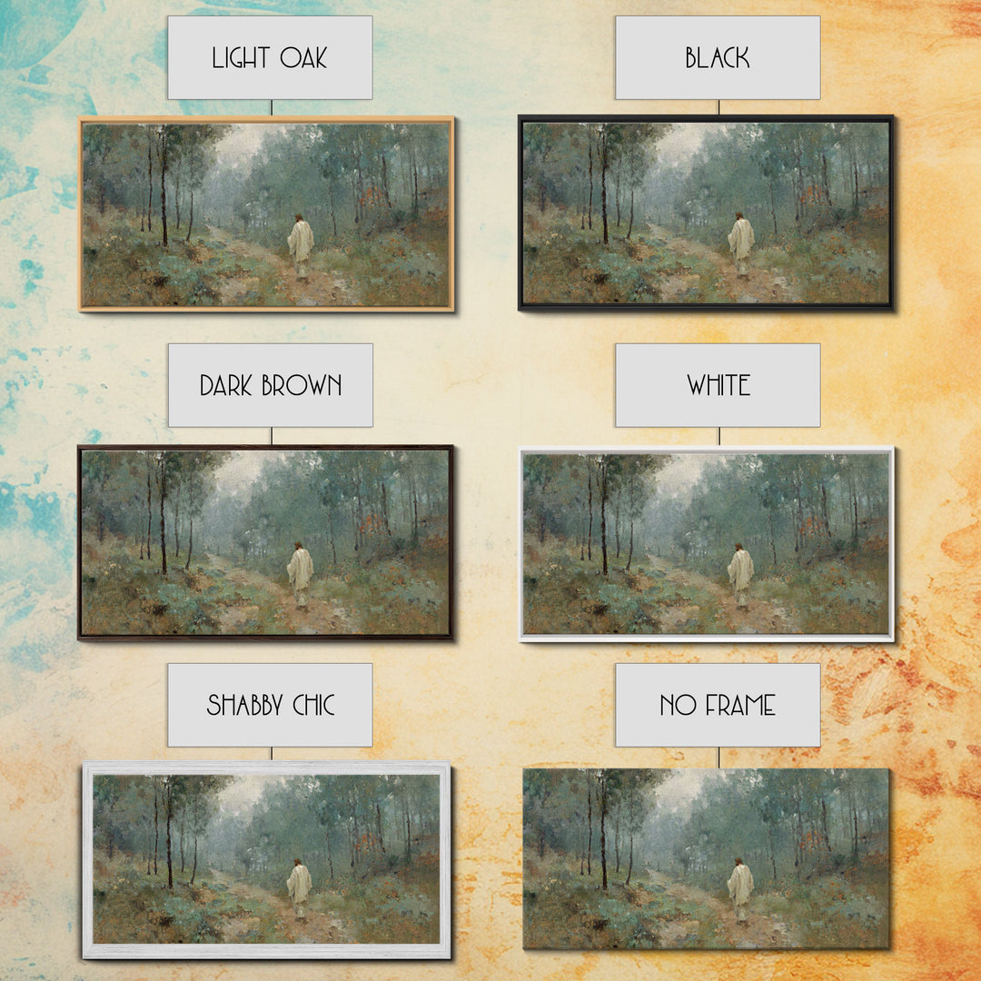 Guided Dawn – Framed Canvas Print – Christian Art Canvas – Large Jesus Painting – Christian Wall Art – Christian Art Print – Subtle Christi