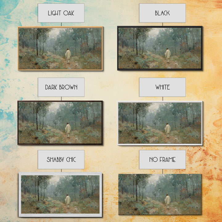 Guided Dawn – Framed Canvas Print – Christian Art Canvas – Large Jesus Painting – Christian Wall Art – Christian Art Print – Subtle Christi