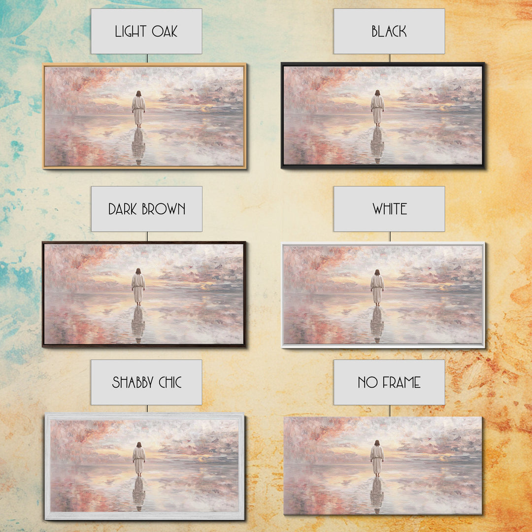 Pathway Of Hope – Framed Canvas Print – Jesus Painting – Christian Wall Art – Christian Christmas Art – Christian Art Canvas – Christmas Ar