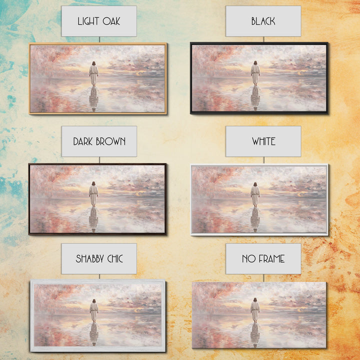 Pathway Of Hope – Framed Canvas Print – Jesus Painting – Christian Wall Art – Christian Christmas Art – Christian Art Canvas – Christmas Ar