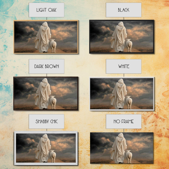 Stormless Guidance – Framed Canvas Print – Christian Wall Art – Jesus Painting – Christian Art Canvas – Christian Christmas Art – Large Chr