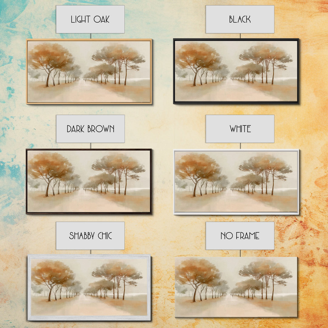 Autumn Walk Light – Framed Canvas Print – Christian Wall Art – Christian Art Canvas – Subtle Christian Art – Christian Gift Ideas