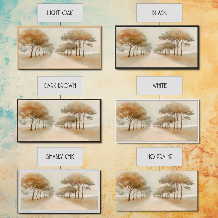 Autumn Walk Light – Framed Canvas Print – Christian Wall Art – Christian Art Canvas – Subtle Christian Art – Christian Gift Ideas