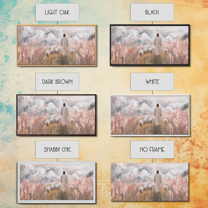 Clouds Of Promise – Framed Canvas Print – Christian Art Canvas – Jesus Painting – Christian Wall Art – Christian Gift Ideas – Christmas Art