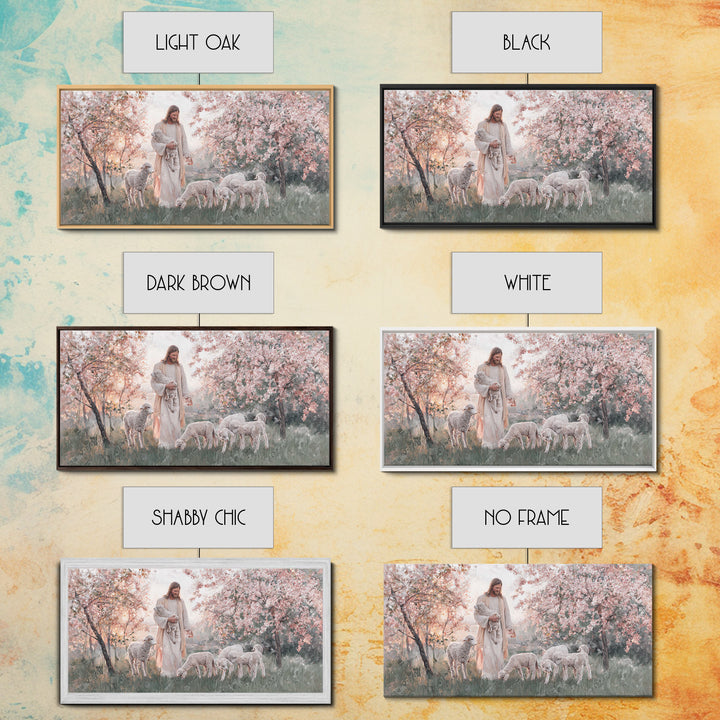 Blossom Covenant | Framed Canvas Print | Christian Christmas Art | Jesus Wall Art | Christian Art Gift | Subtle Christian Art