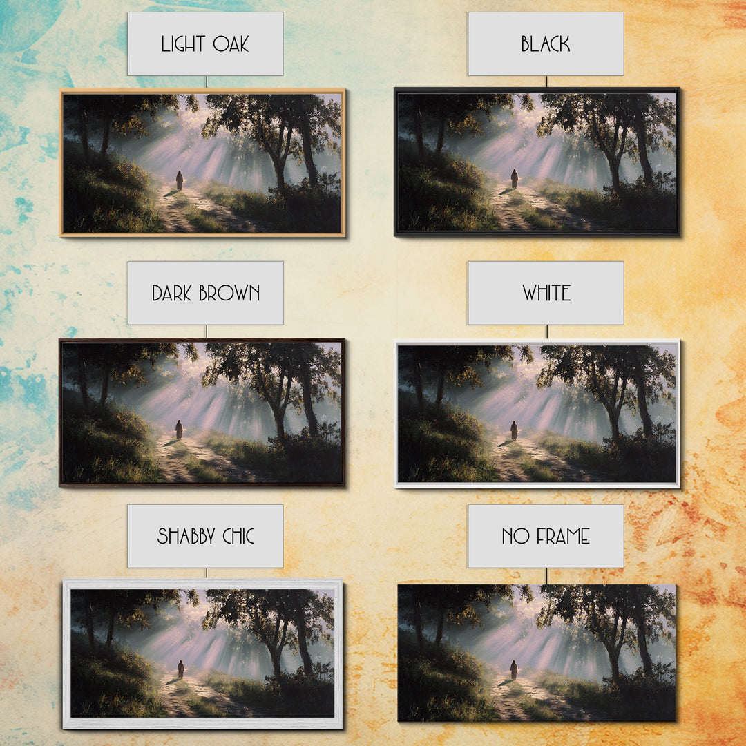Rays Of Hope – Framed Canvas Print – Christian Art Canvas – Christian Wall Art – Jesus Painting – Christian Gift – Christmas Art