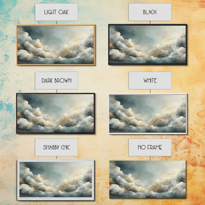 Clouds Of Glory – Framed Canvas Print – Christian Wall Art – Christian Christmas Art – Christian Art Canvas – Christian Art Print – Christi